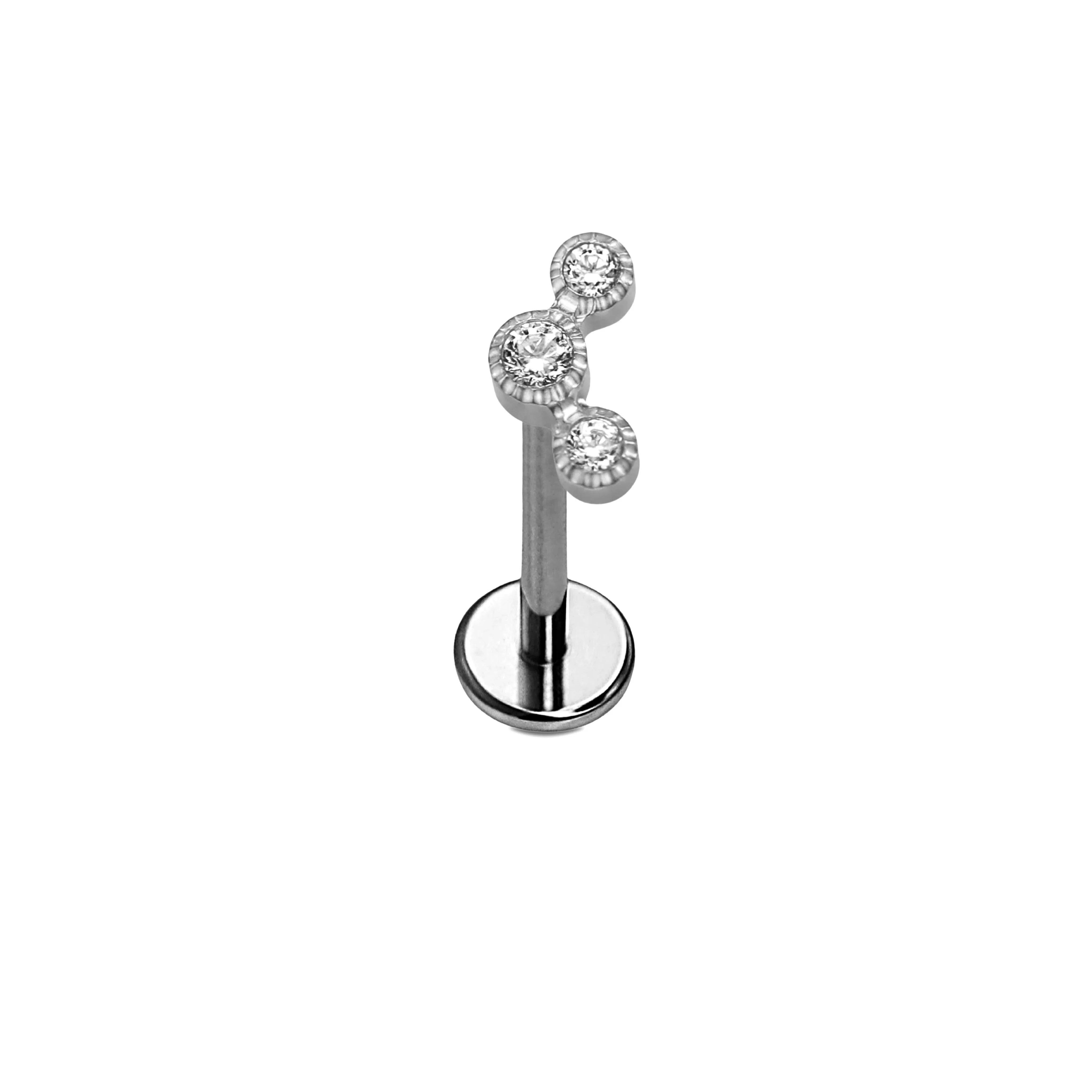 Barnacle Flat Back Stud - Clear