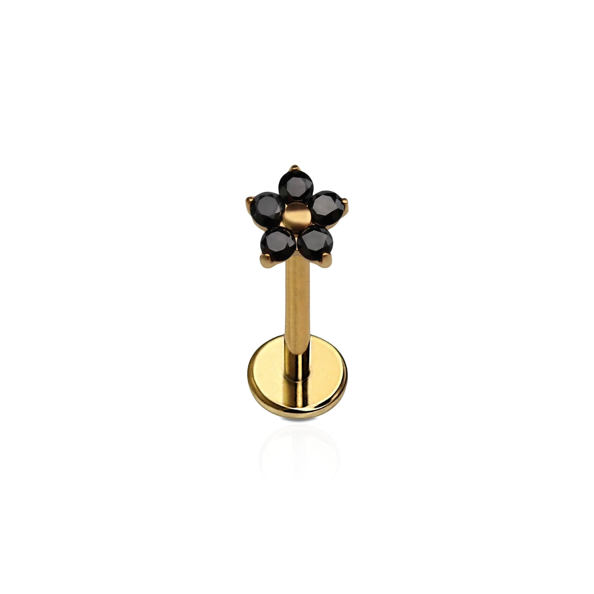 Black Dahlia Flat Back Stud
