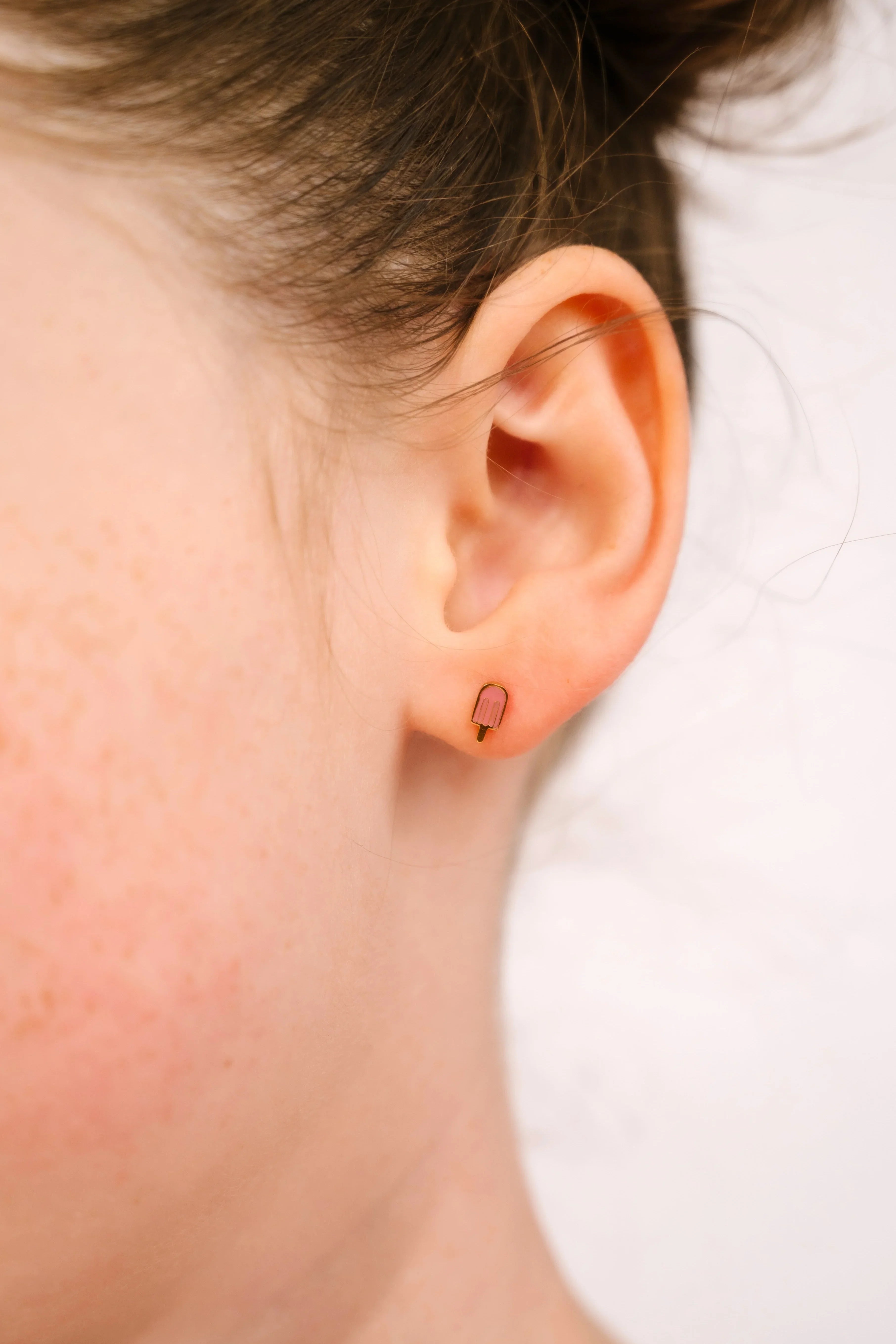 Popsicle Enamel Flat Back Stud
