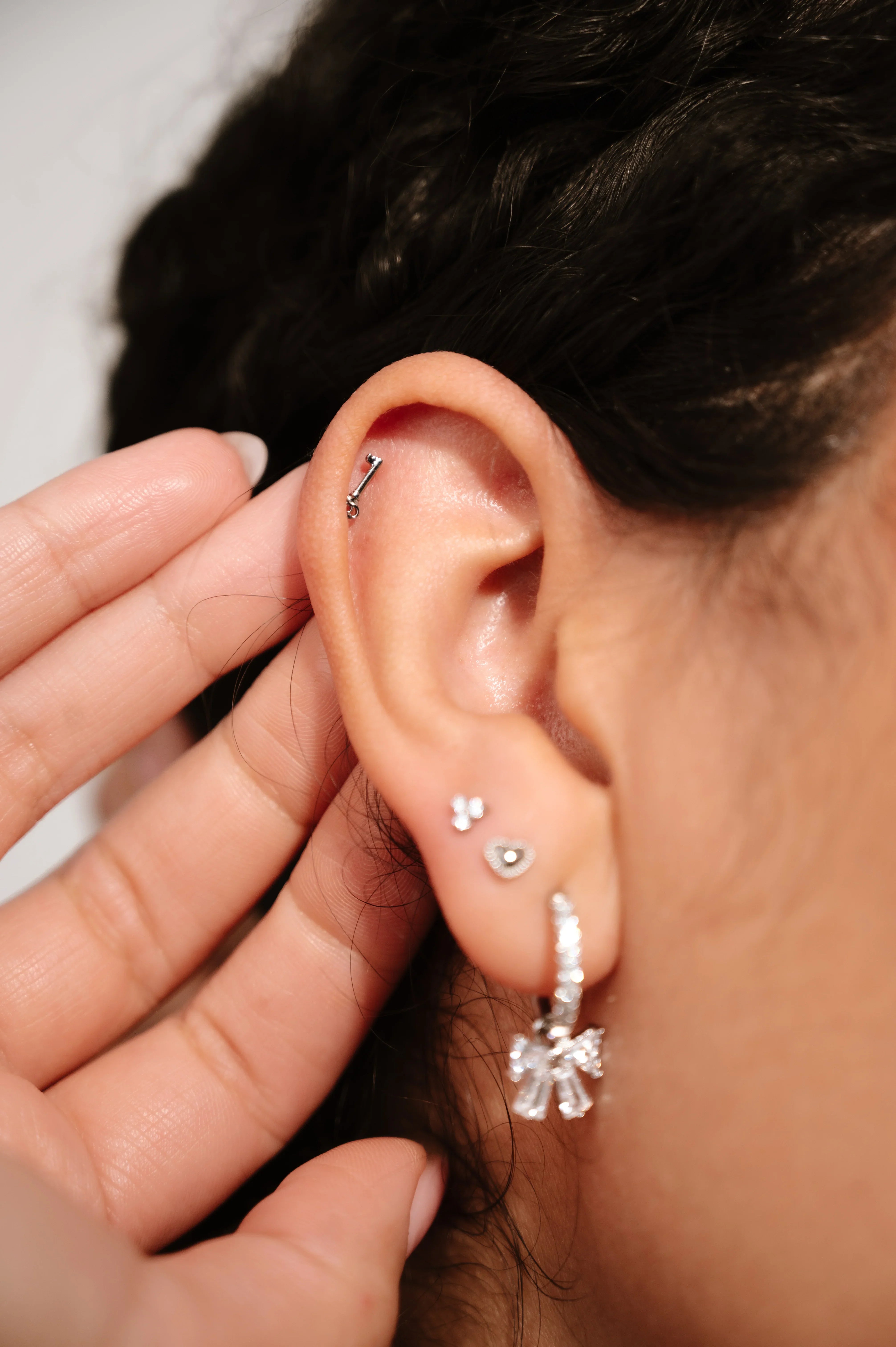 Key To My Heart Flat Back Stud