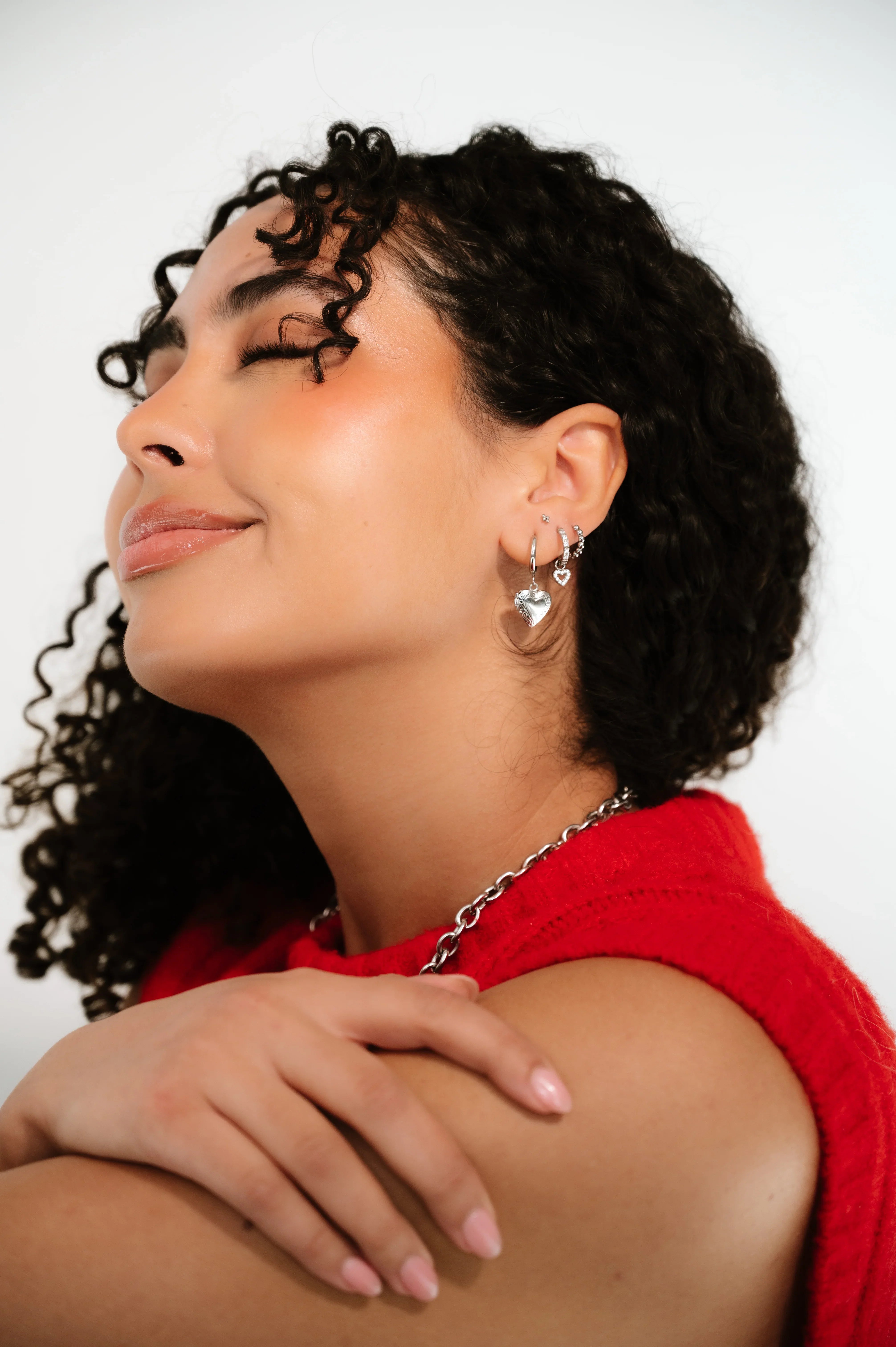 Titanium Poppy Hoops