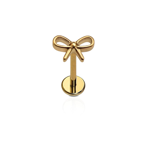 Bow Flat Back Stud