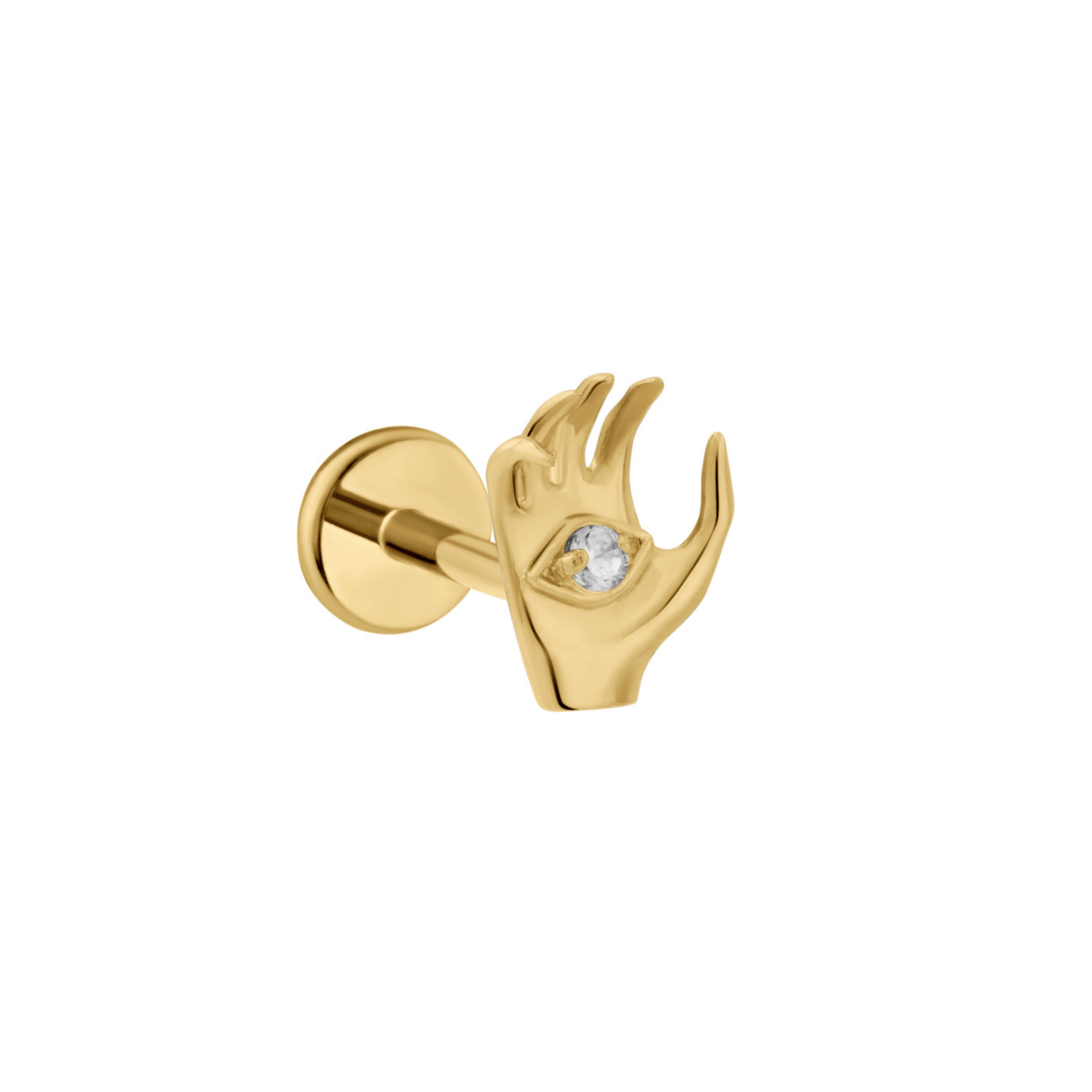 Mystic Hand Flat Back Stud