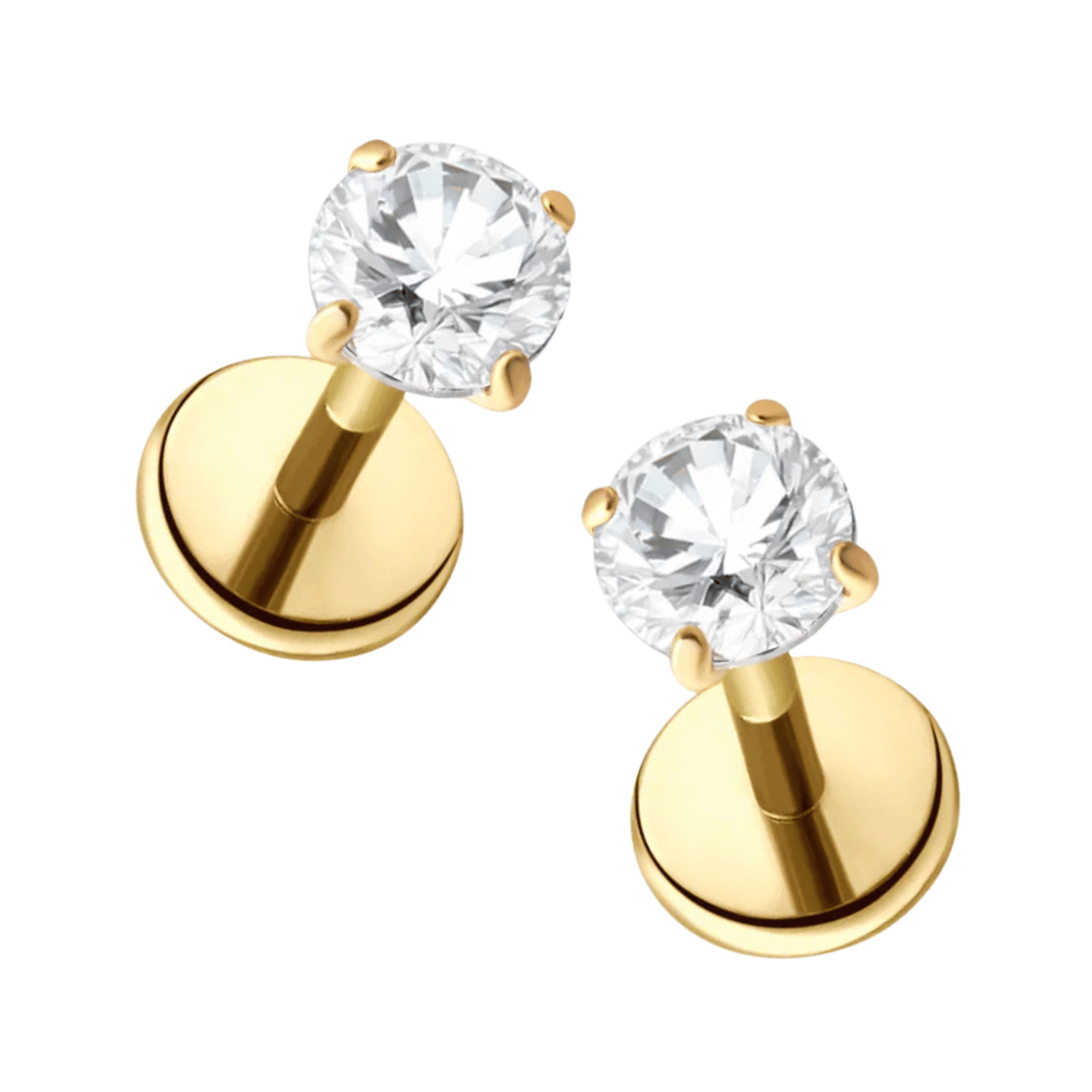 Solitaire 3mm Flat Back Stud