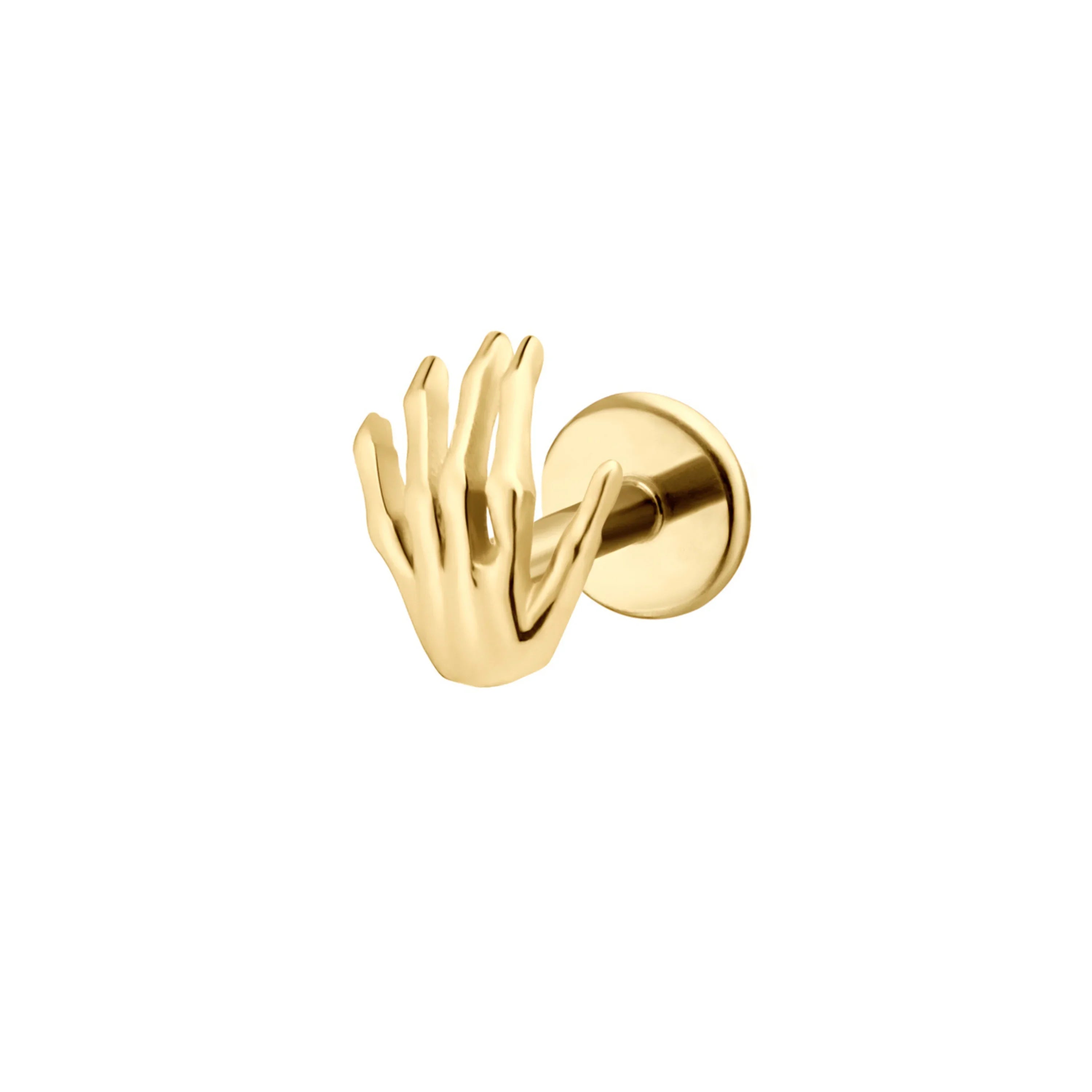 Mini Skeleton Hand Flat Back Stud