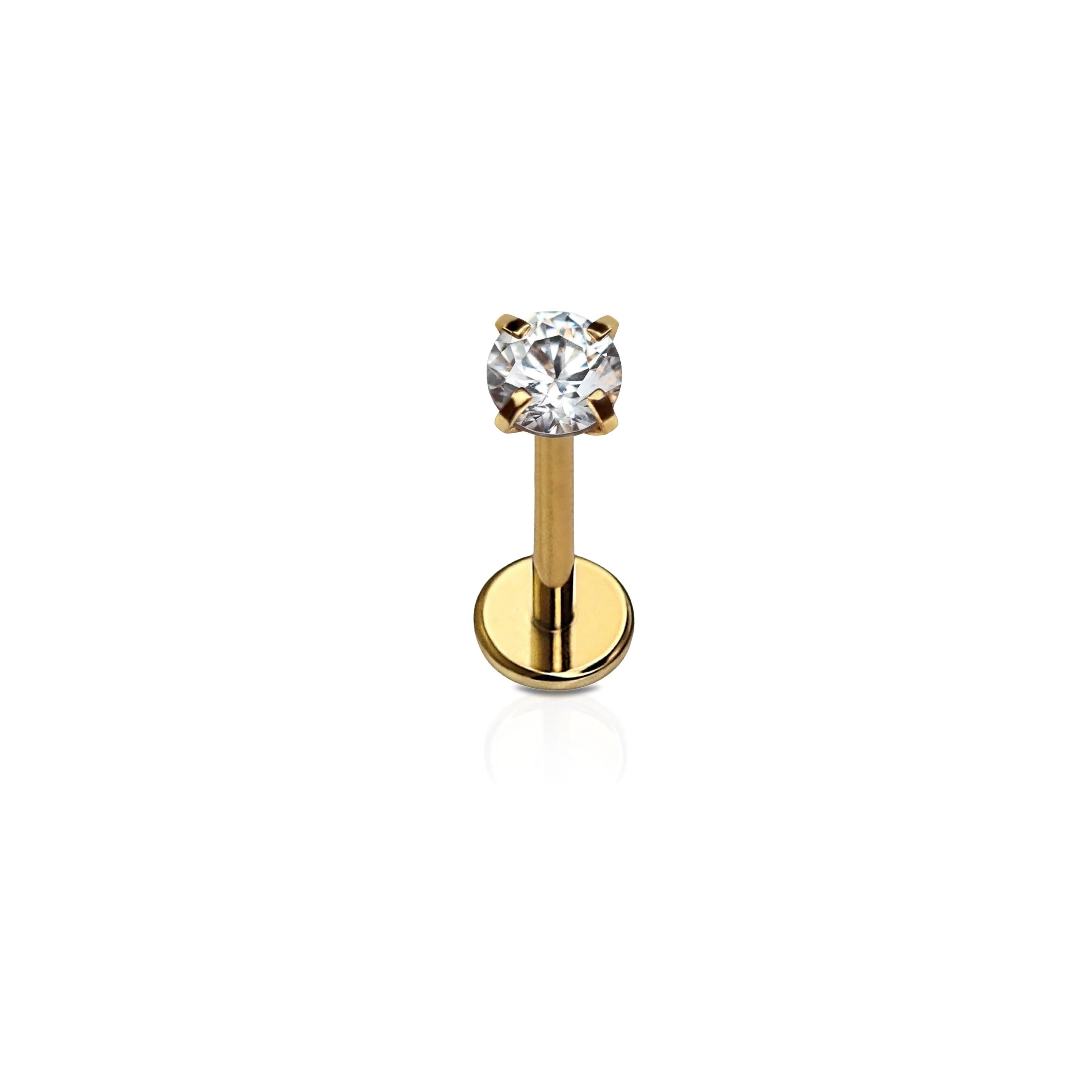 Solitaire 3mm Flat Back Stud