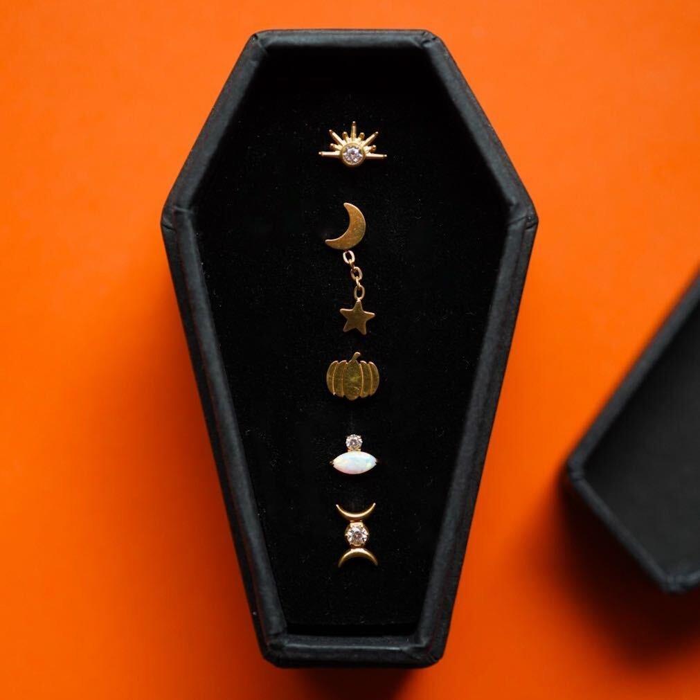 Gold Flat Back Studs Bundle