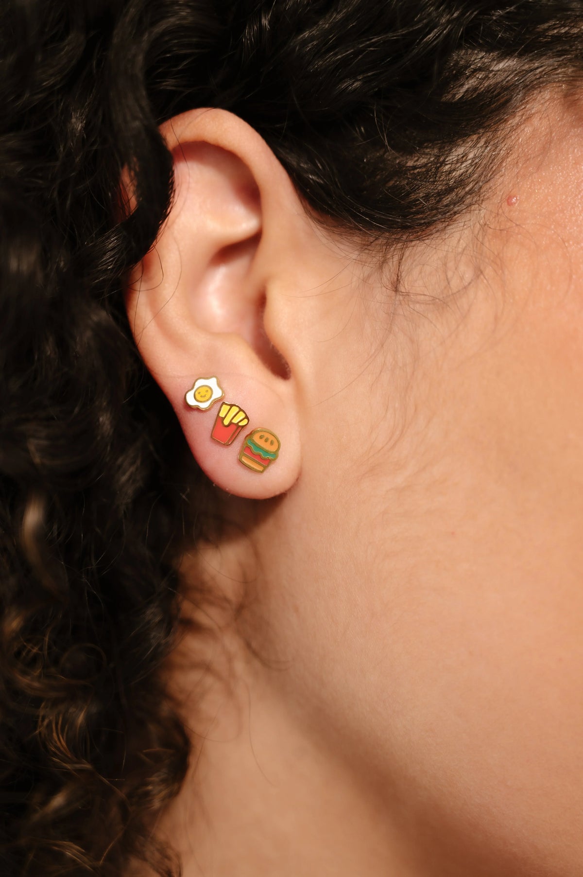 Valentine's Enamel Studs
