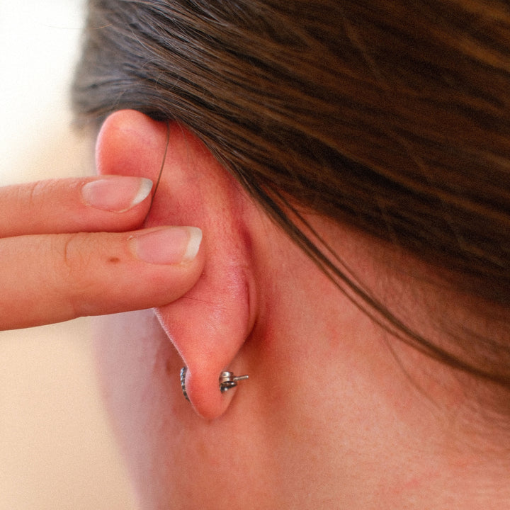 Tooth Butterfly Back Studs