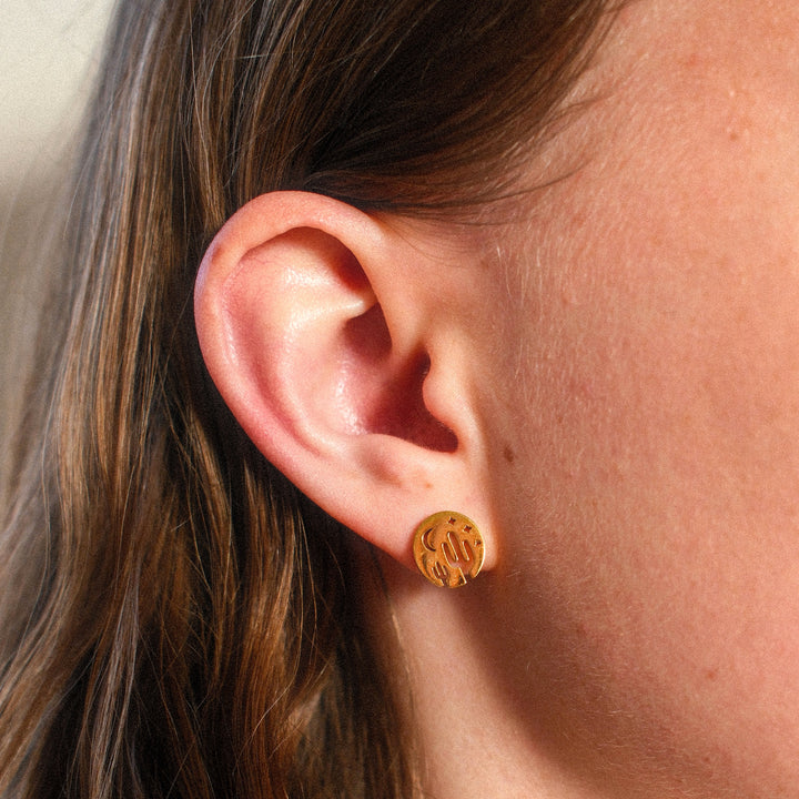 Western Sky Butterfly Back Stud