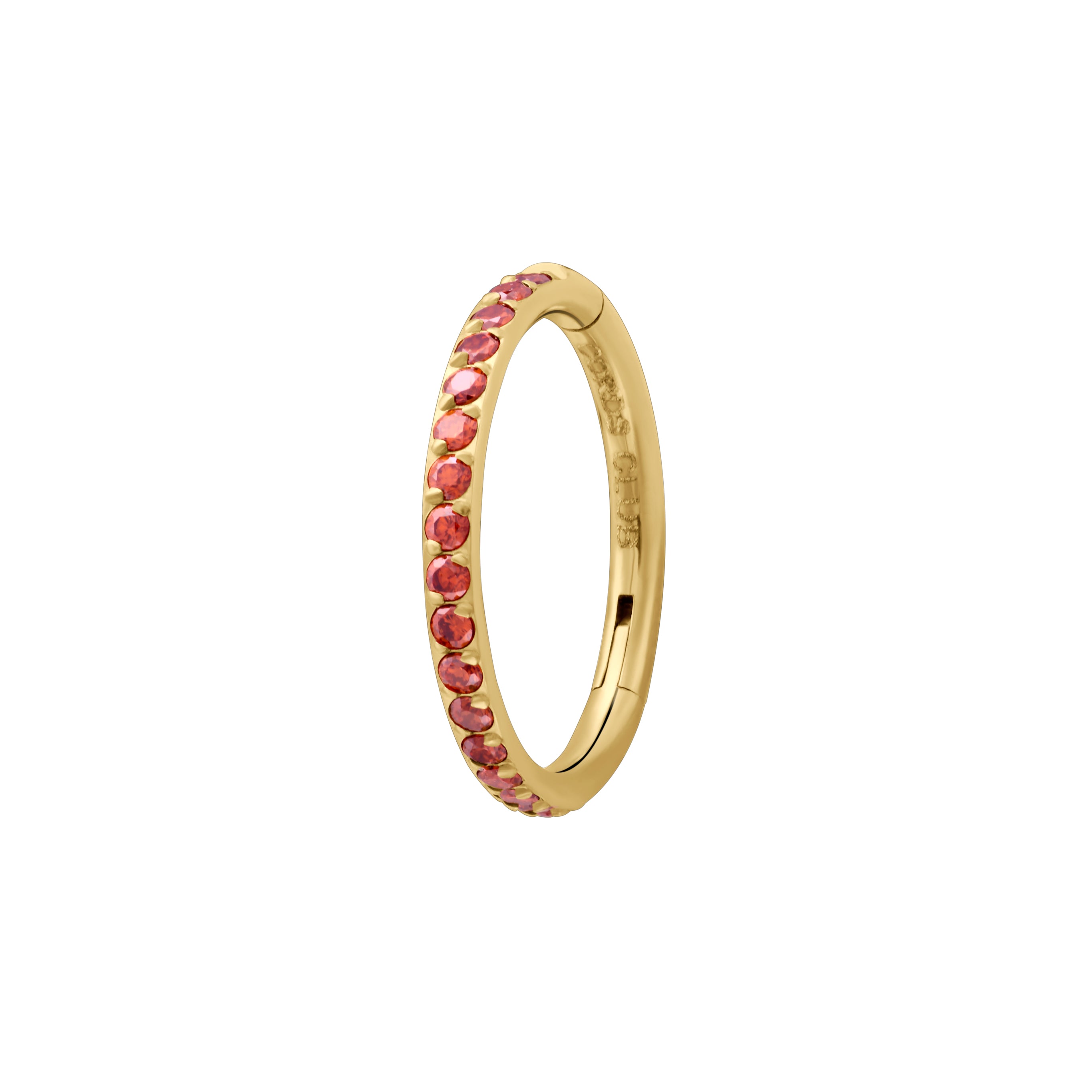 Gem Clicker Hoops - Garnet