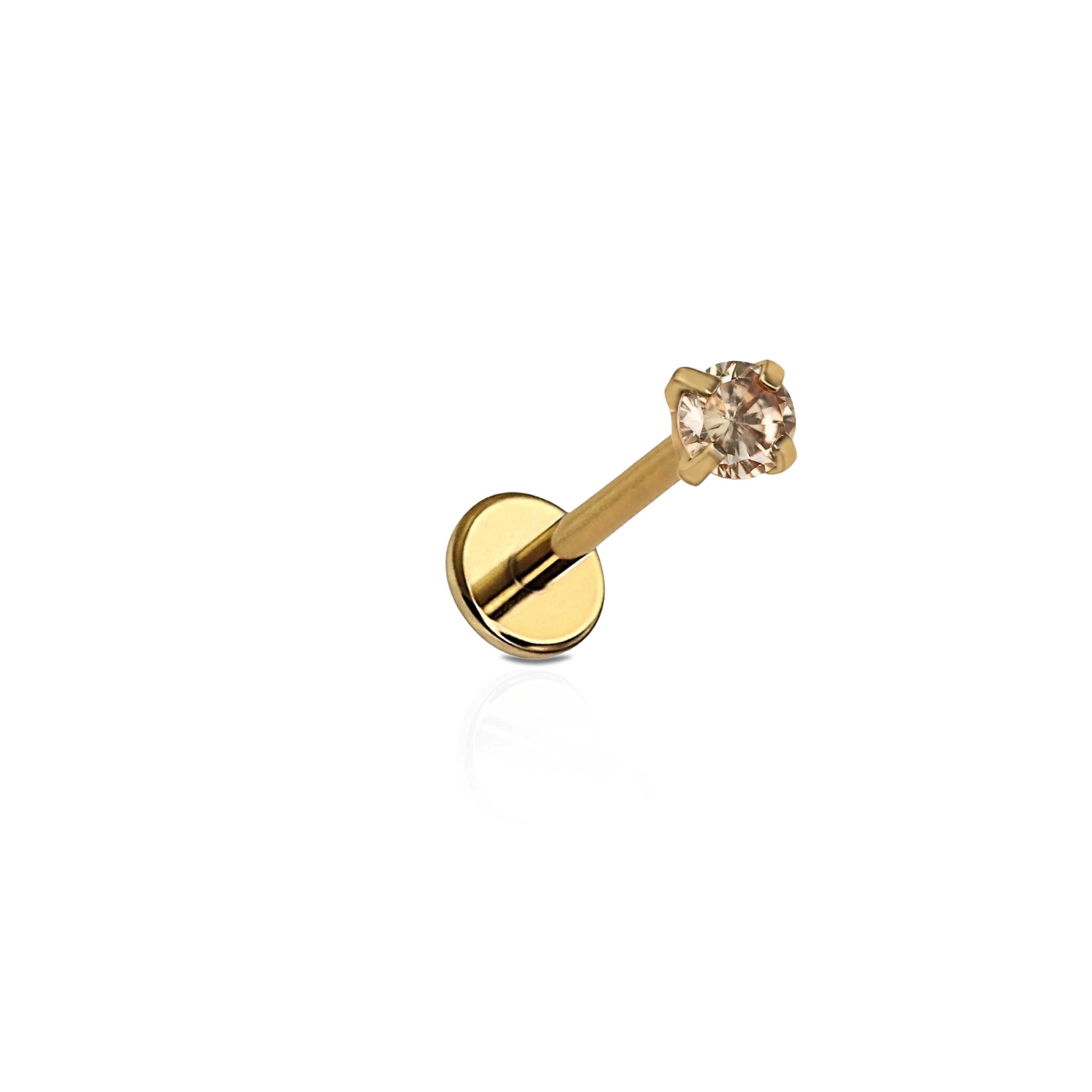 Micro Birthstone Flat Back Stud