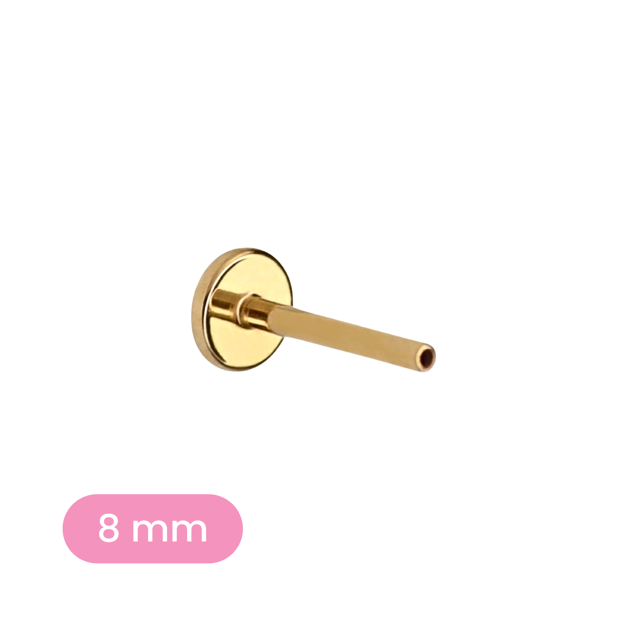 18 Gauge Flat Back Earring Post (Choose a Length)