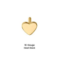 18 Gauge Special Shapes Flat Back Earring Back (Choose a Length)
