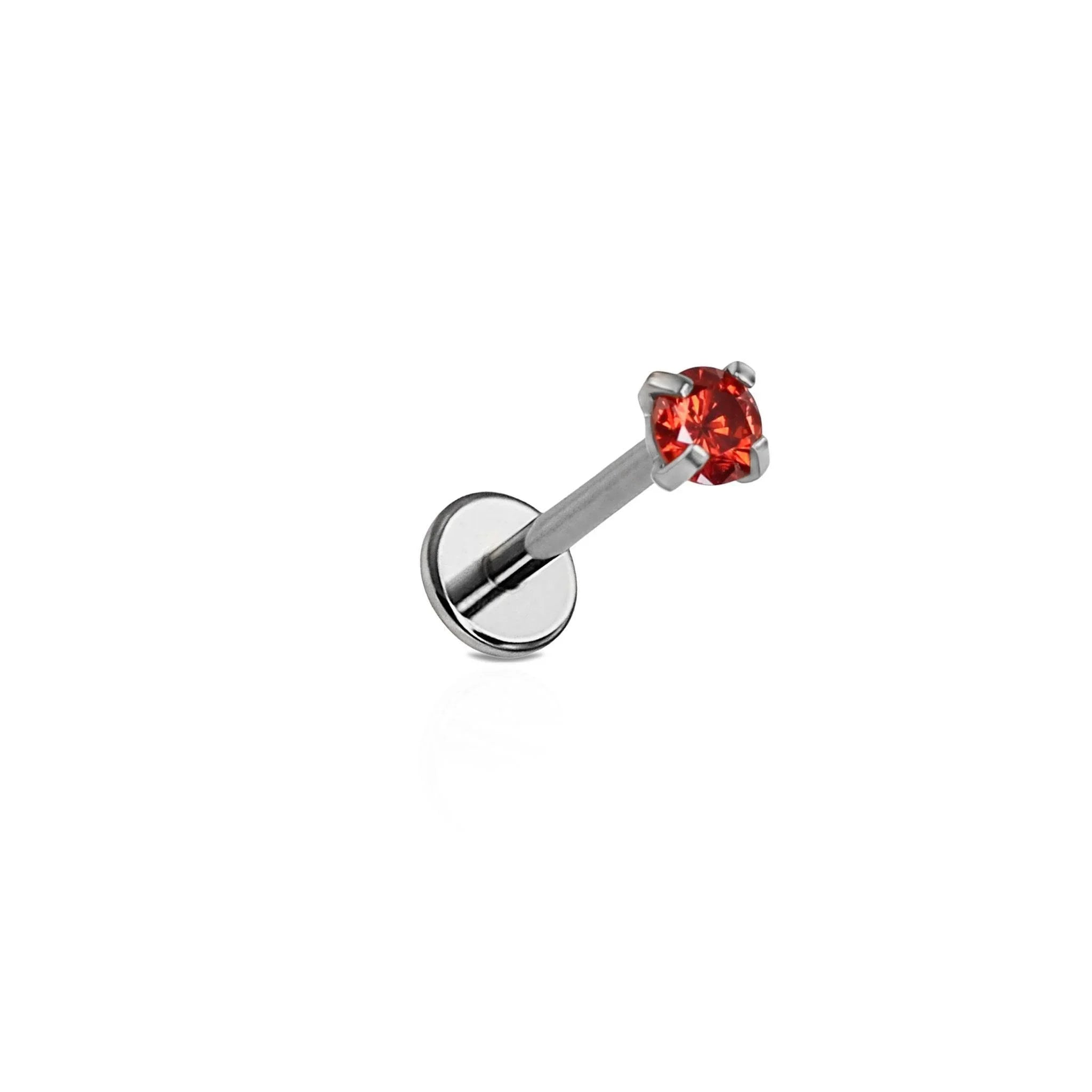 Micro Birthstone Flat Back Stud