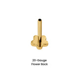 20 Gauge Special Shapes Flat Back Earring Back (Choose a Length)