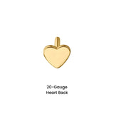 20 Gauge Special Shapes Flat Back Earring Back (Choose a Length)