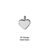 20 Gauge Special Shapes Flat Back Earring Back (Choose a Length)
