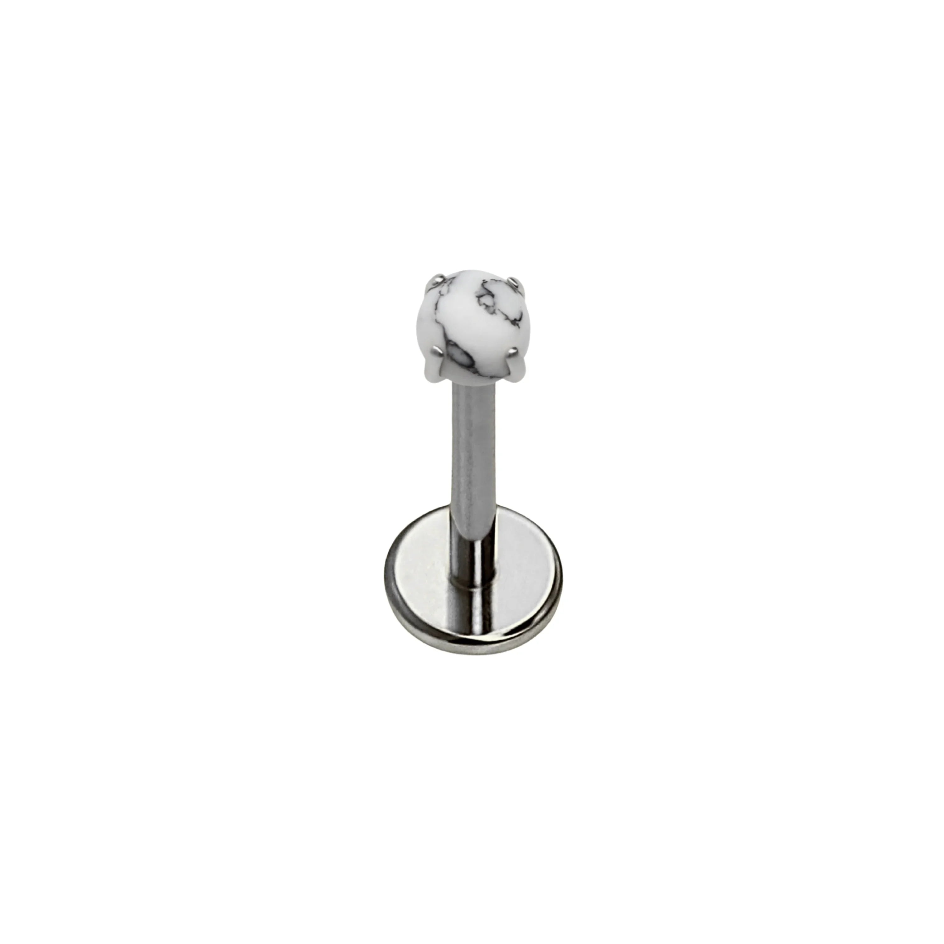 Howlite Flat Back Stud