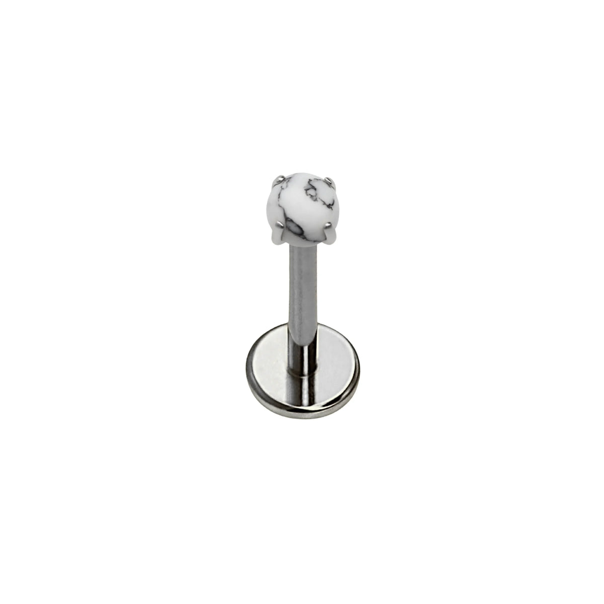 Howlite Flat Back Stud