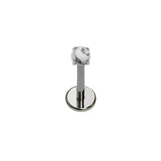 Howlite Flat Back Stud