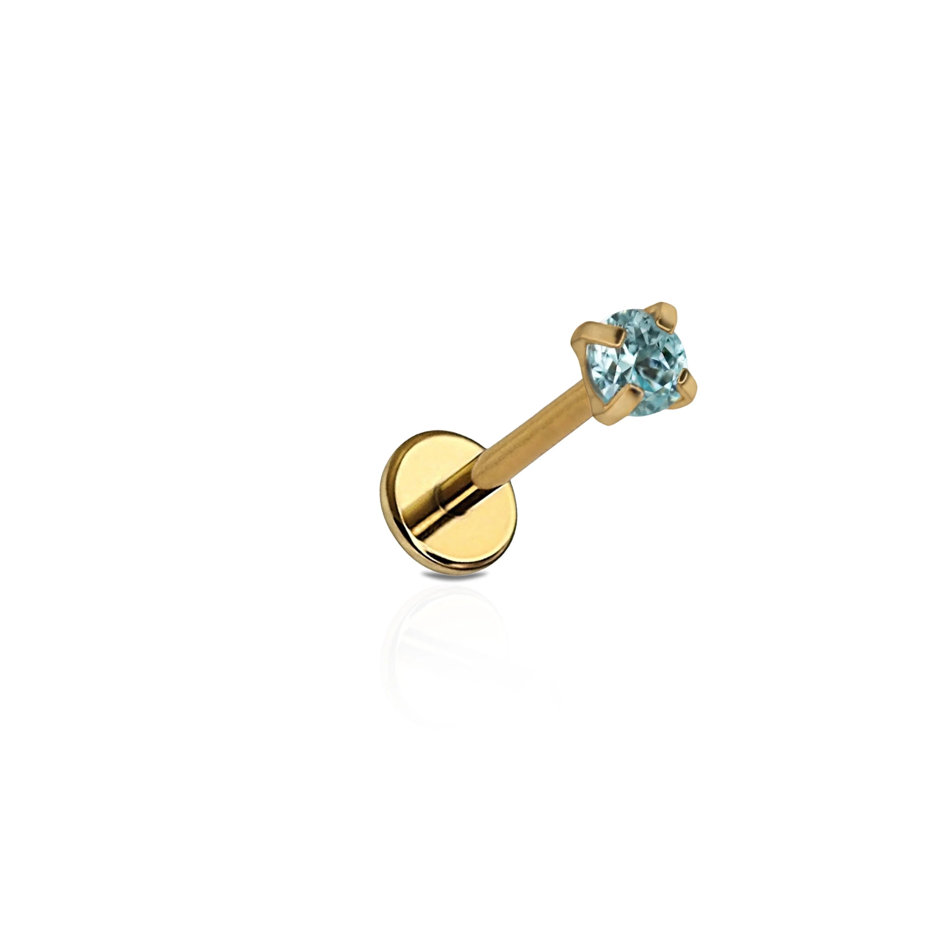 Micro Birthstone Flat Back Stud
