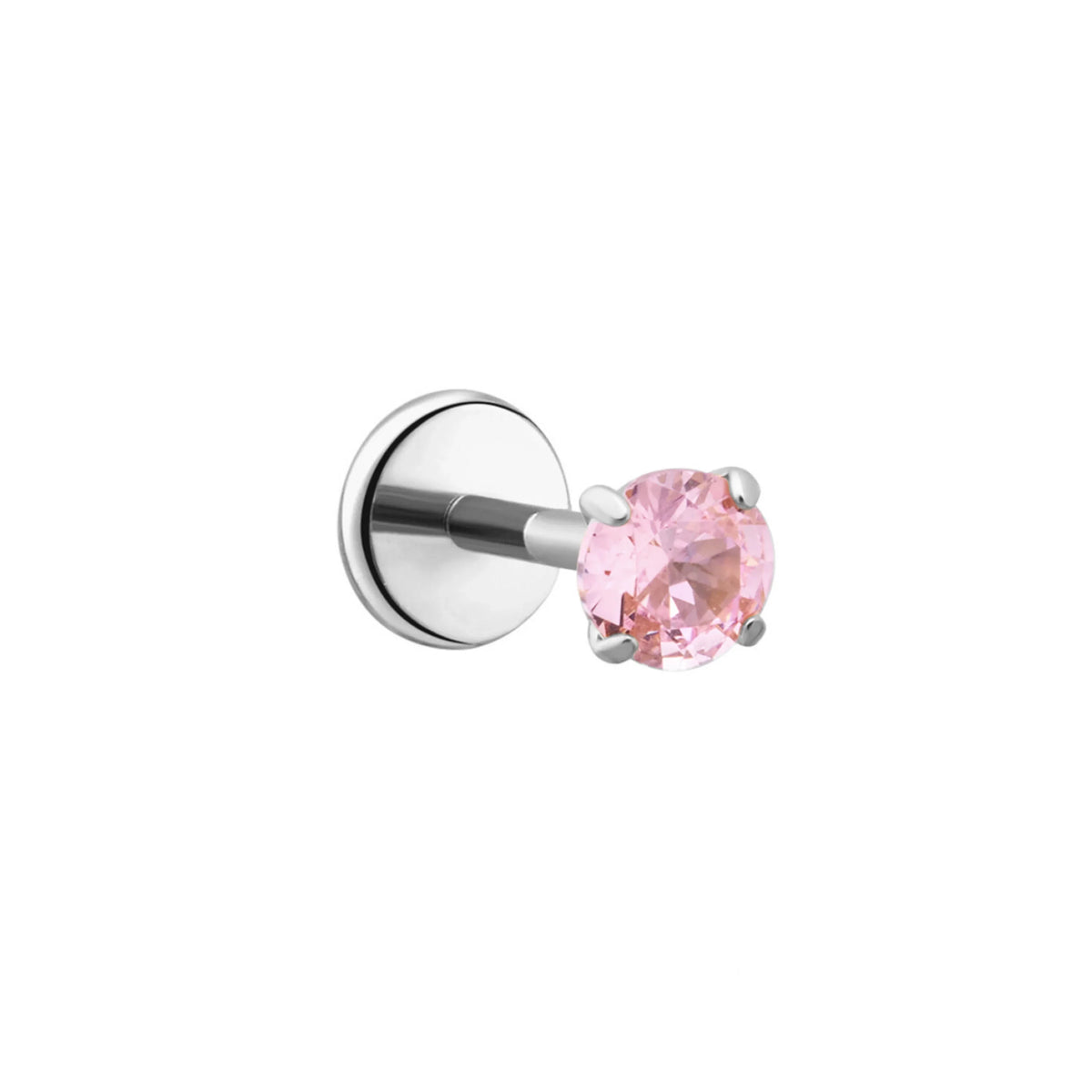 Light Pink Gem Flat Back Stud