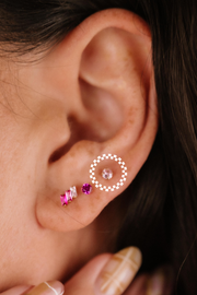 Light Pink Gem Flat Back Stud