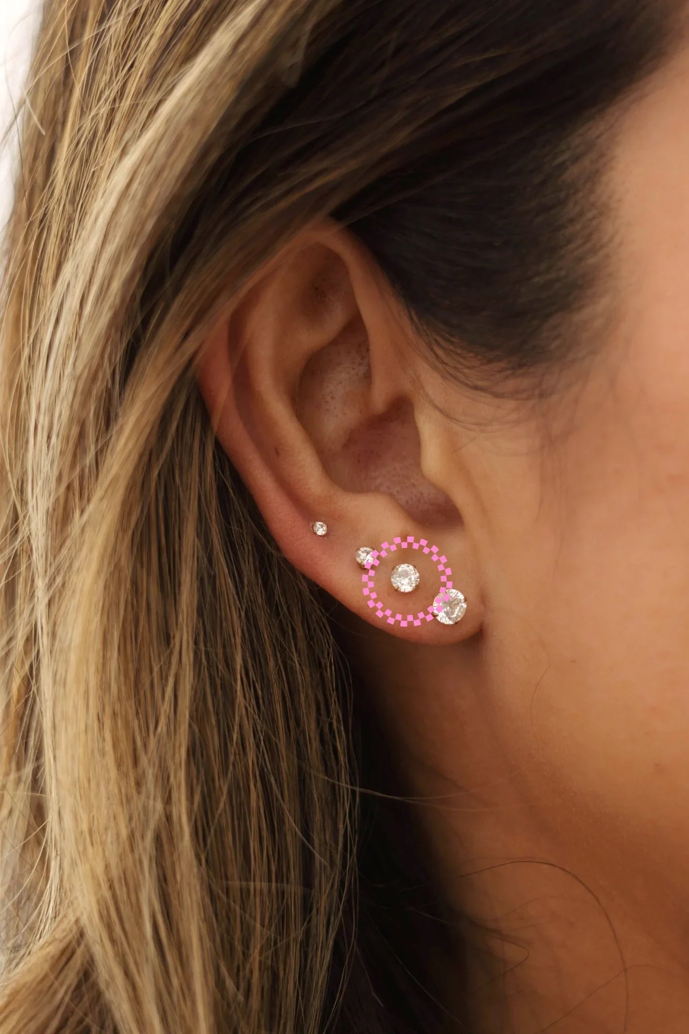 Solitaire 4mm Flat Back Stud