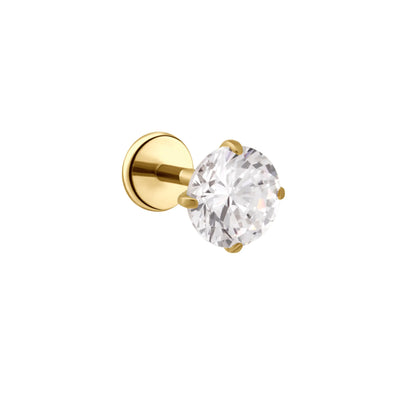Solitaire 5mm Flat Back Stud