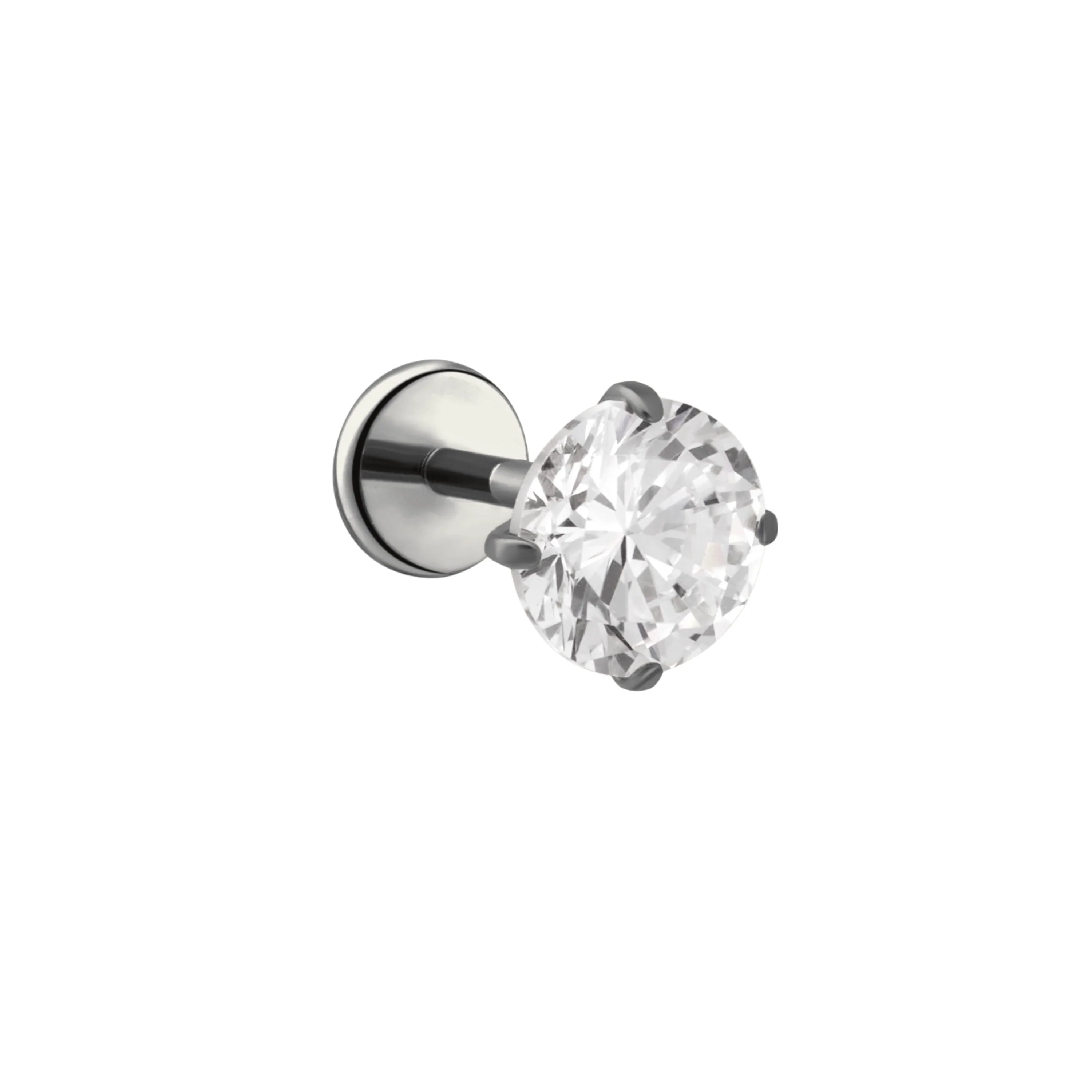 Solitaire 5mm Flat Back Stud