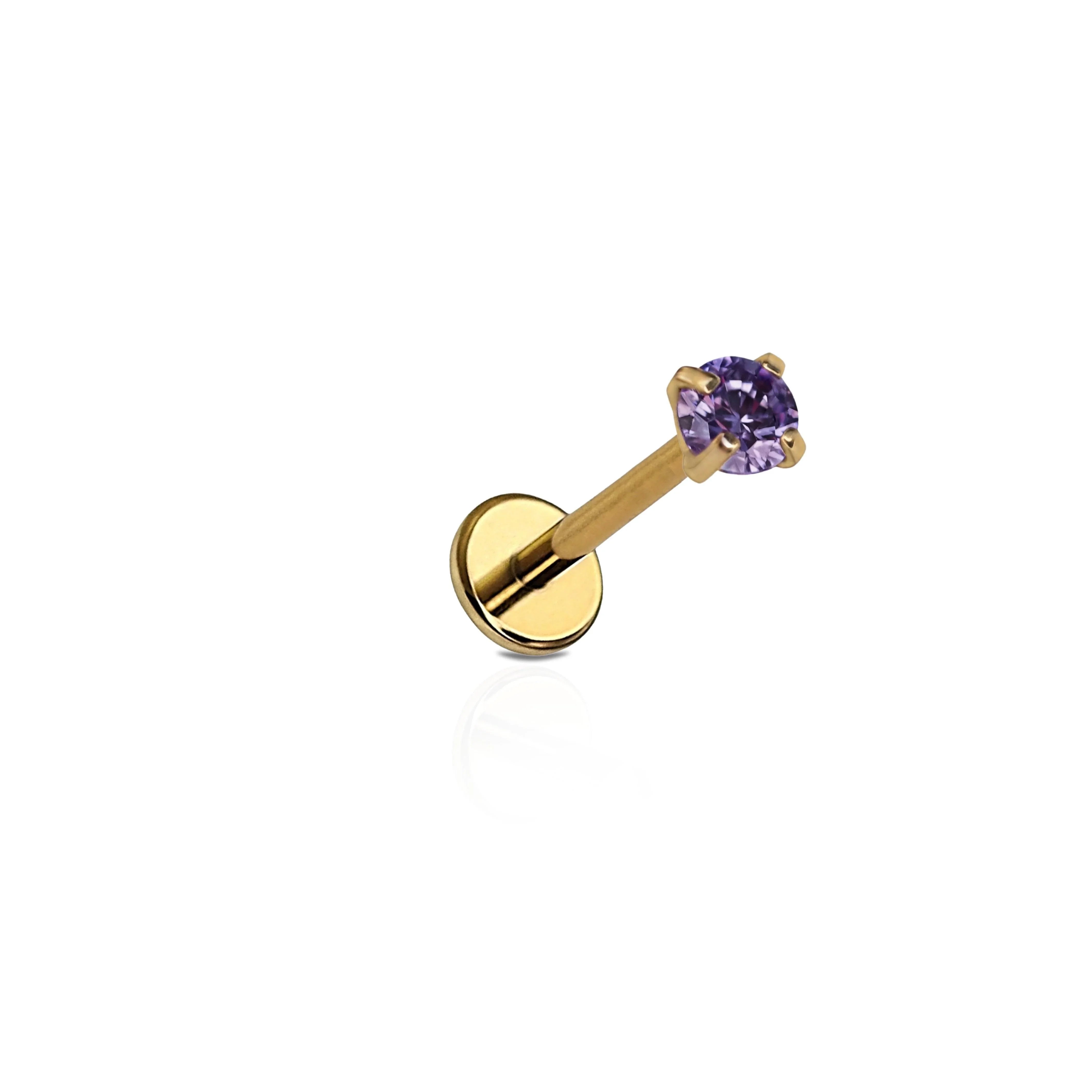 Micro Birthstone Flat Back Stud