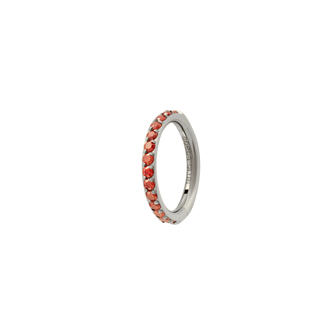 Gem Clicker Hoops - Garnet