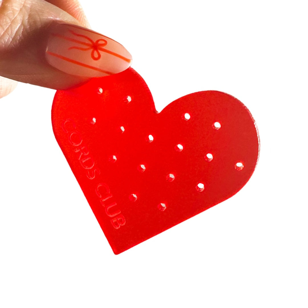 Red Heart Flat Back Travel Palette