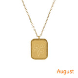 Birth Flower Necklace