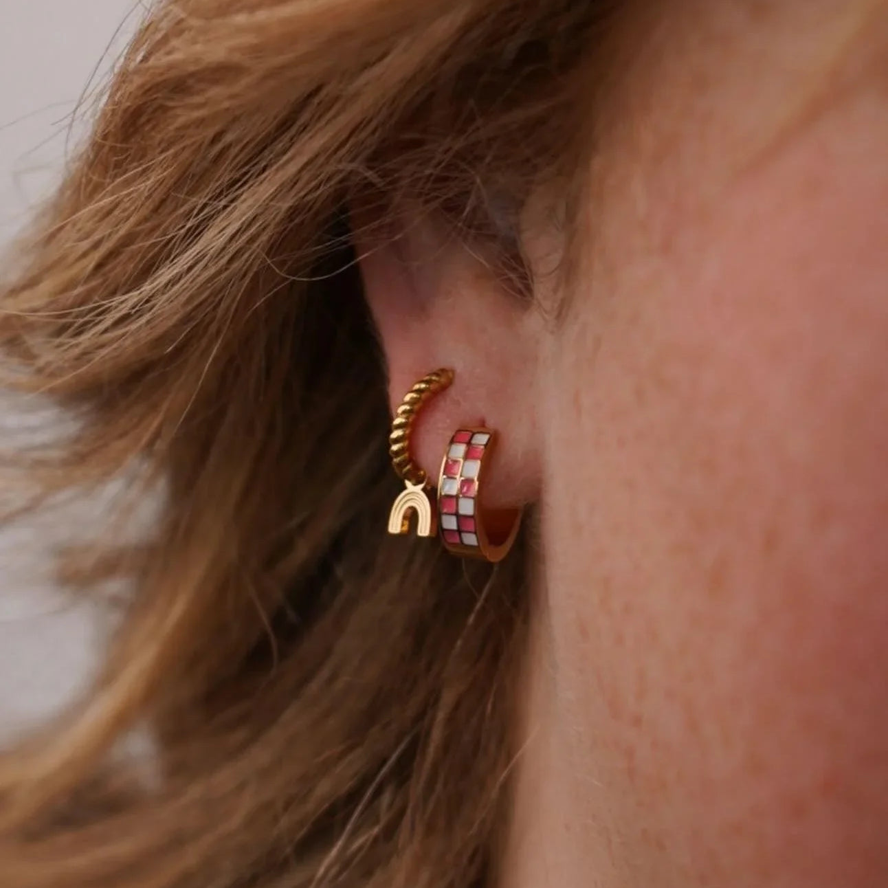 Rainbow Hoop Charm