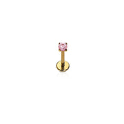 Micro Pink Gem Flat Back Stud