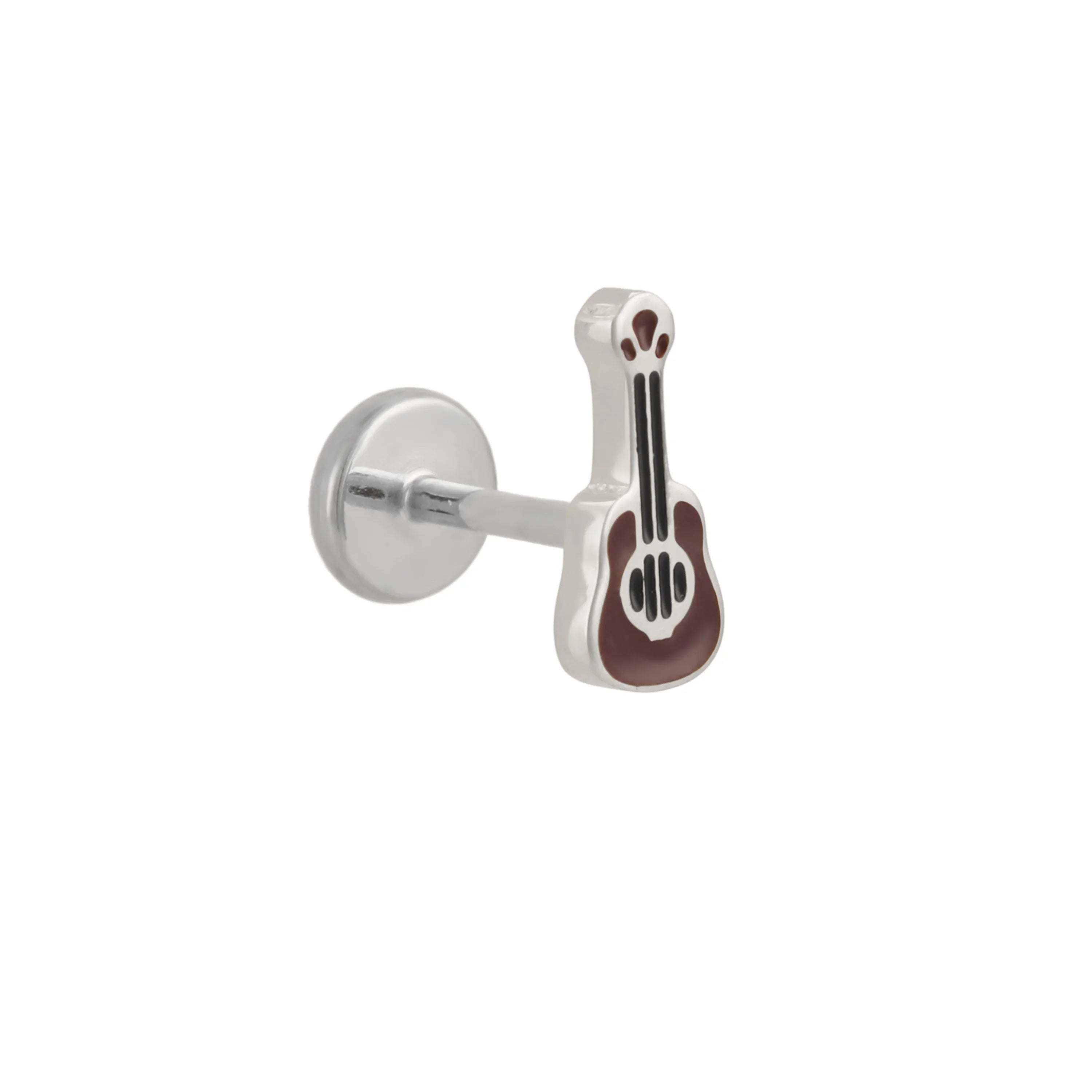 Acoustic Guitar Enamel Flat Back Stud