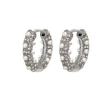 Angelic Diamond and Pearl Hoops
