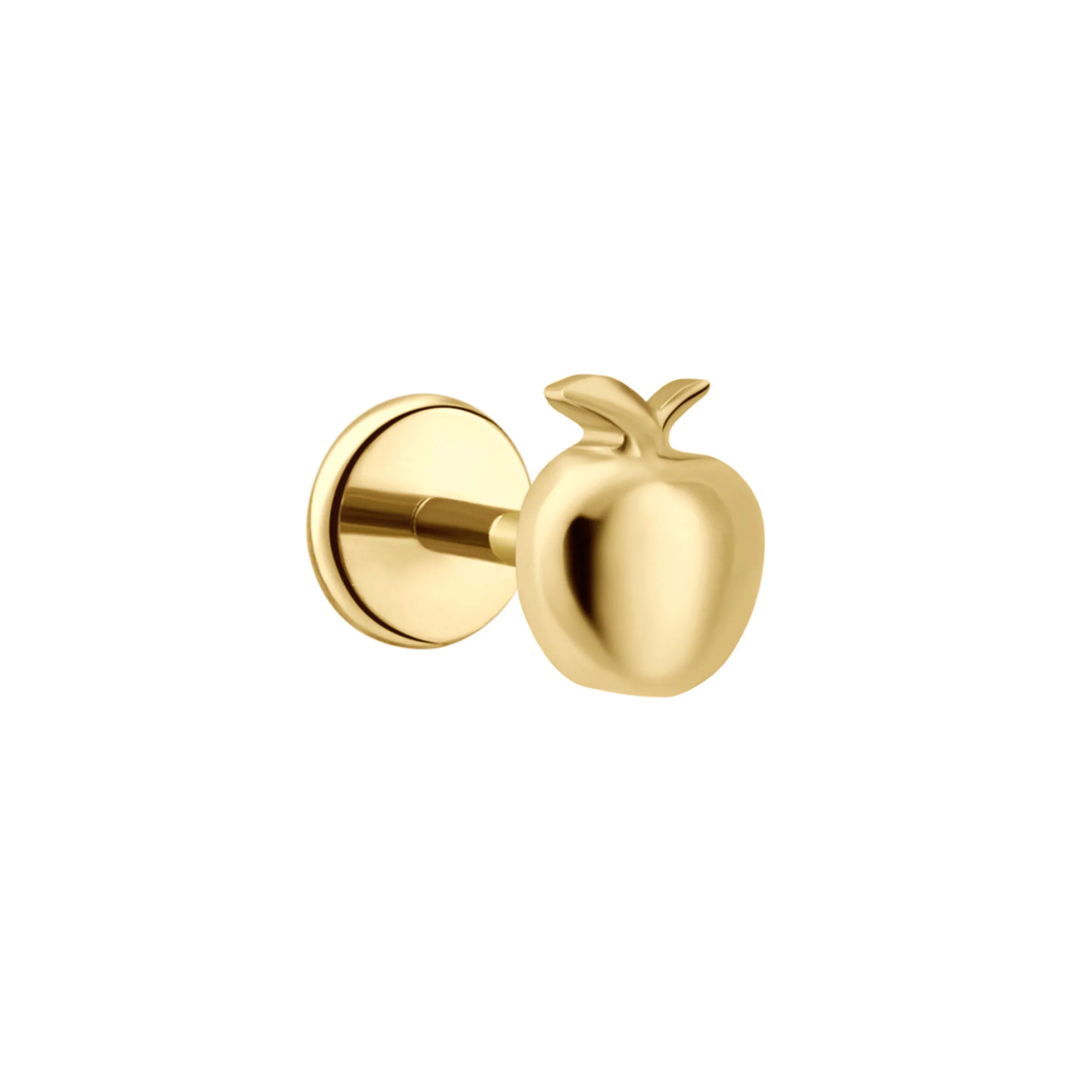 Polished Apple Flat Back Stud