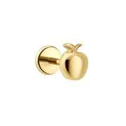 Polished Apple Flat Back Stud