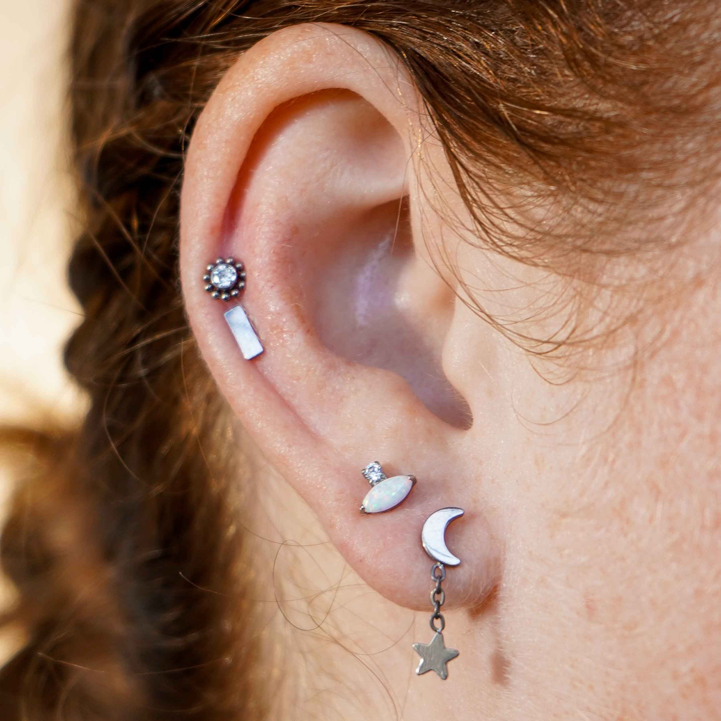 Hang the Moon Flat Back Stud