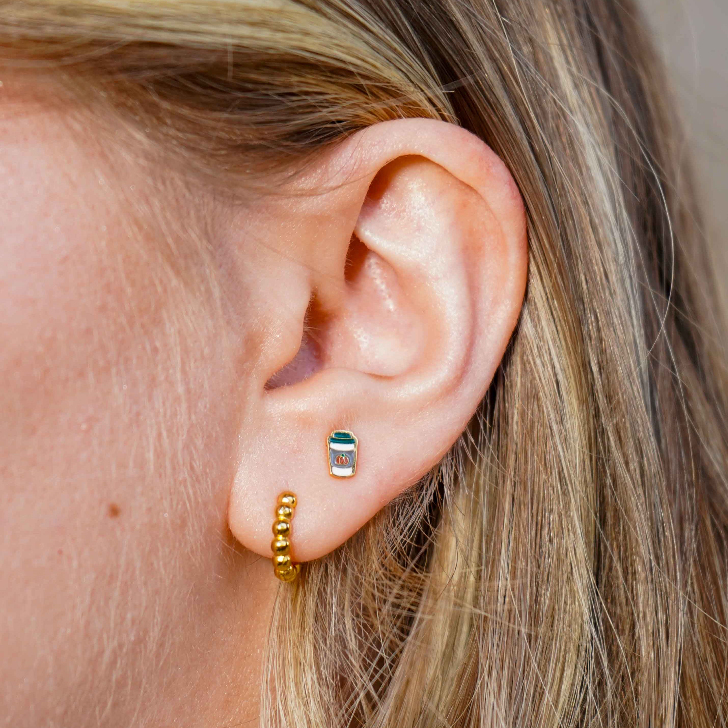 Fall Drink (PSL) Enamel Flat Back Stud