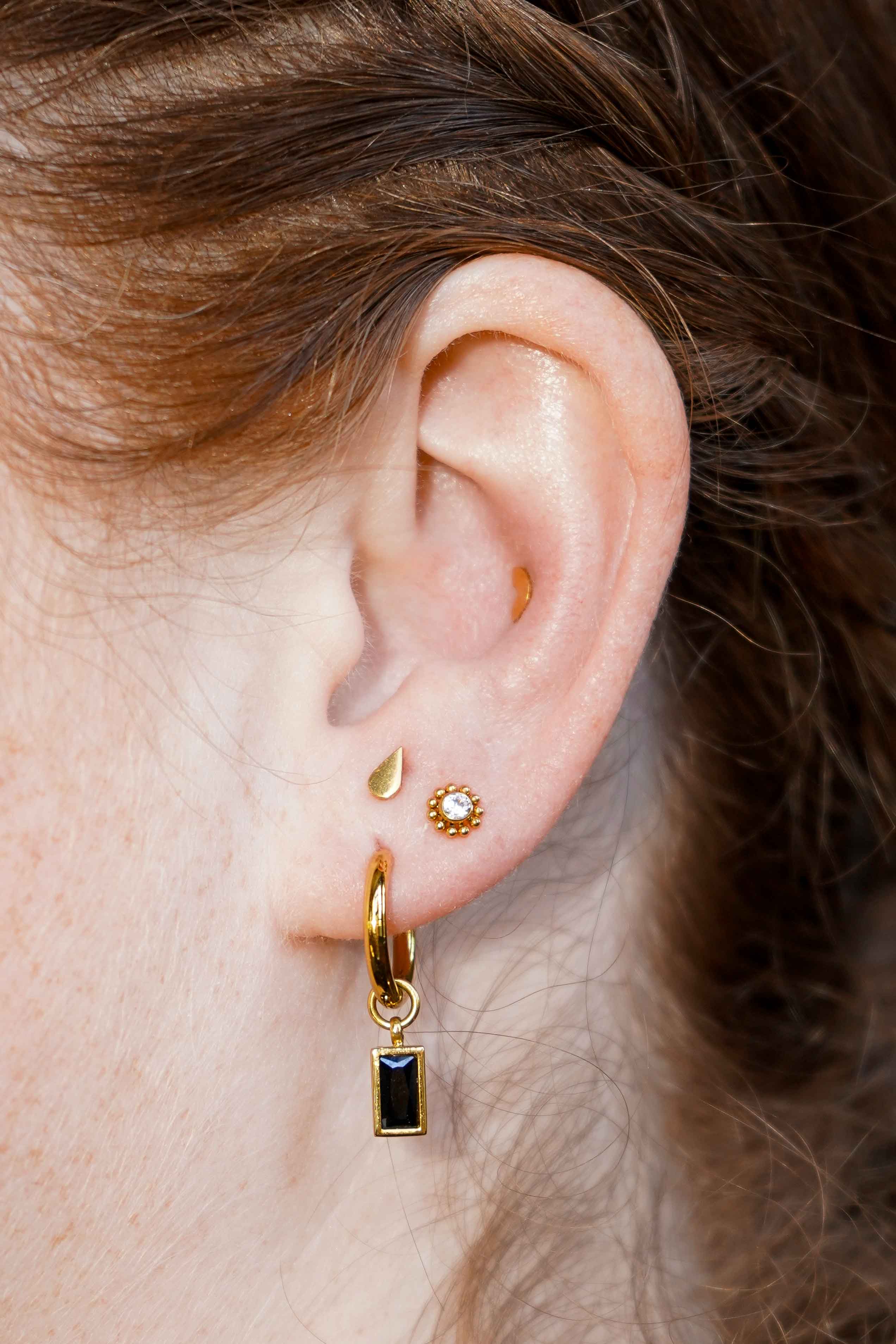 Tear Drop Flat Back Stud