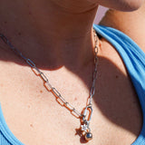 Carabiner Clasp Charm Necklace