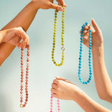 Candy Beaded Charm Necklace - Wild Berry