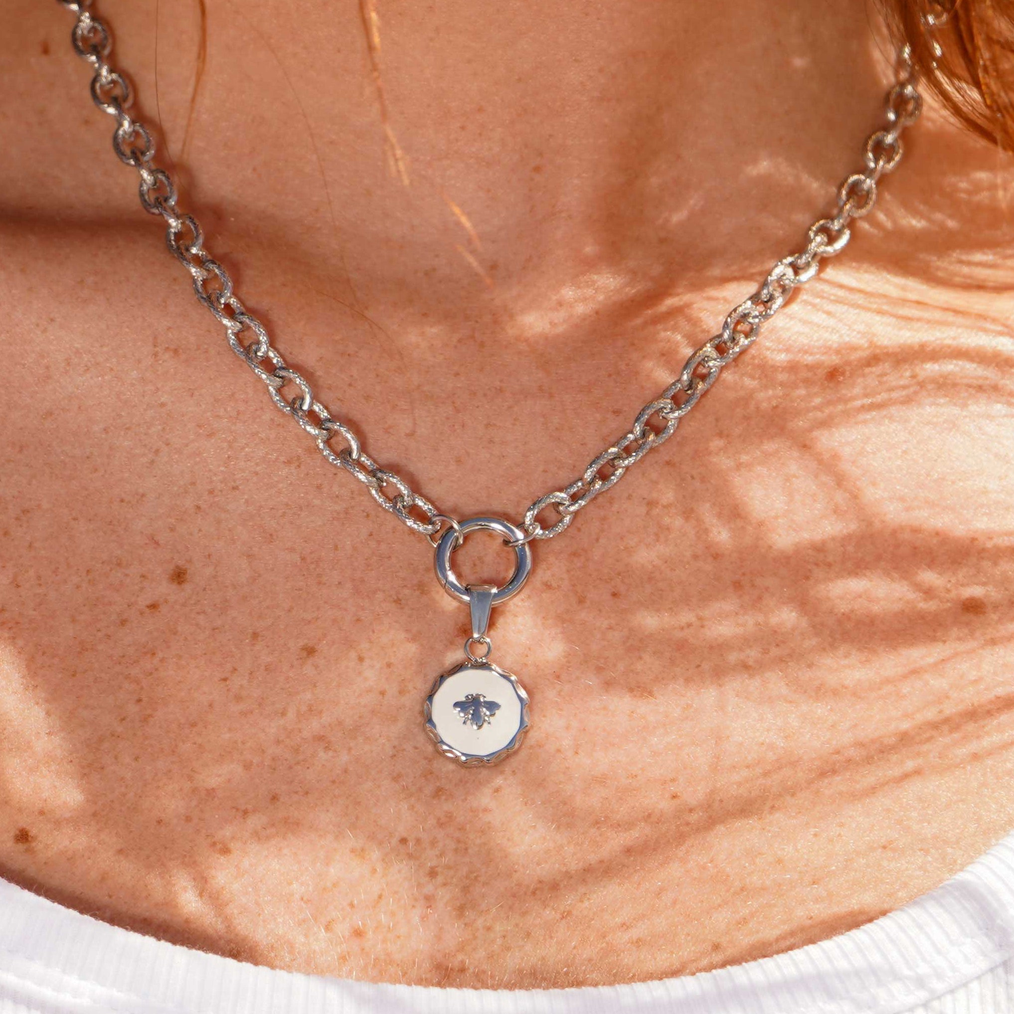 Textured Essential Charm Necklace