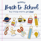 Back to School Hoop Charm Bundle