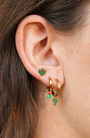 Cactus Love Enamel Flat Back Stud