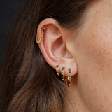 Black Titanium Celestial Hoops